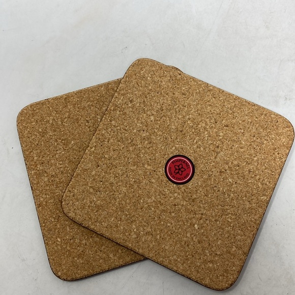 Pimpernel 6 Pc. Poinsettia Botanical Print Cork Coaster Set - made in England - Picture 7 of 9